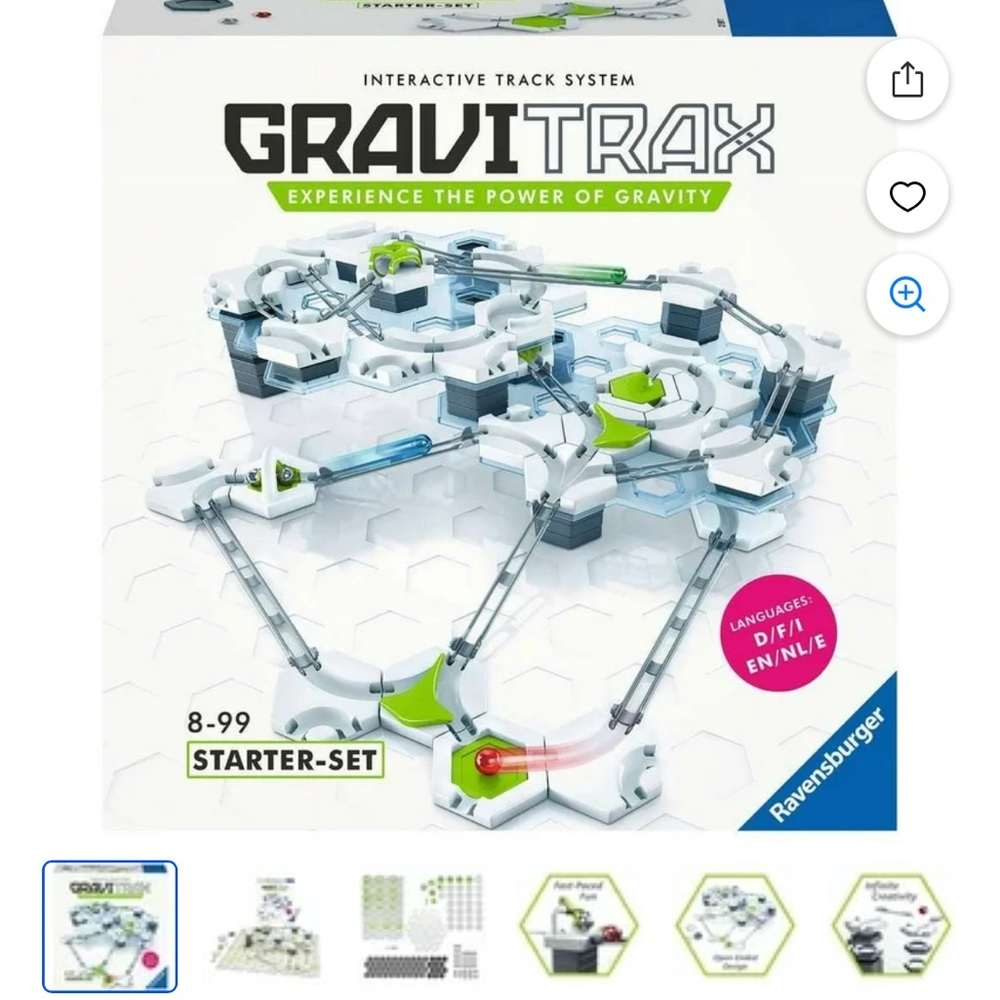Gravitrax Starter Set Marble Run & Stem Toy for Boys& Girls, Age 8 & Up